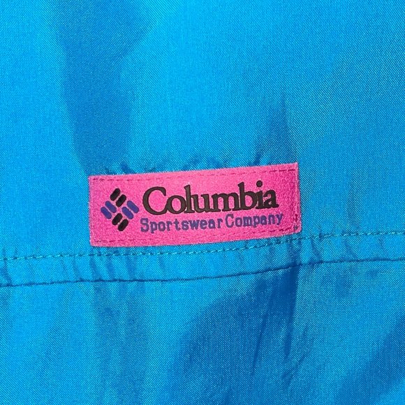 Women's Columbia Y2K Windbreaker Full Zip Jacket Blue Size‎ Large - Picture 6 of 6